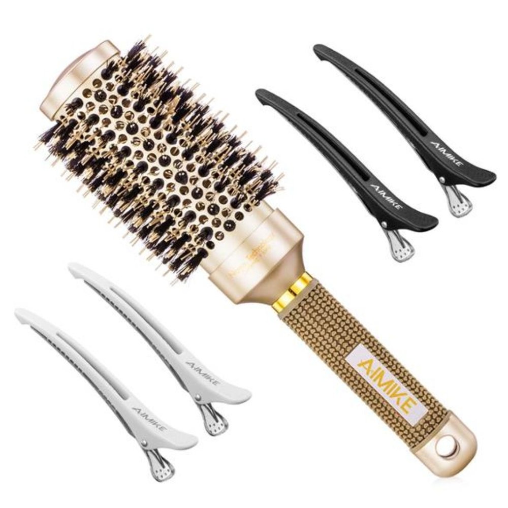 Round Brush, Nano Thermal Ceramic & Ionic Tech Hair Brush, Round Barrel Brush
